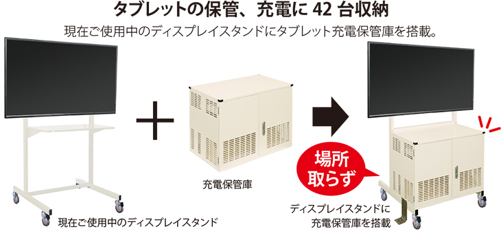 GIGAスクール構想対応！オーエス製のディスプレイスタンドに搭載できる